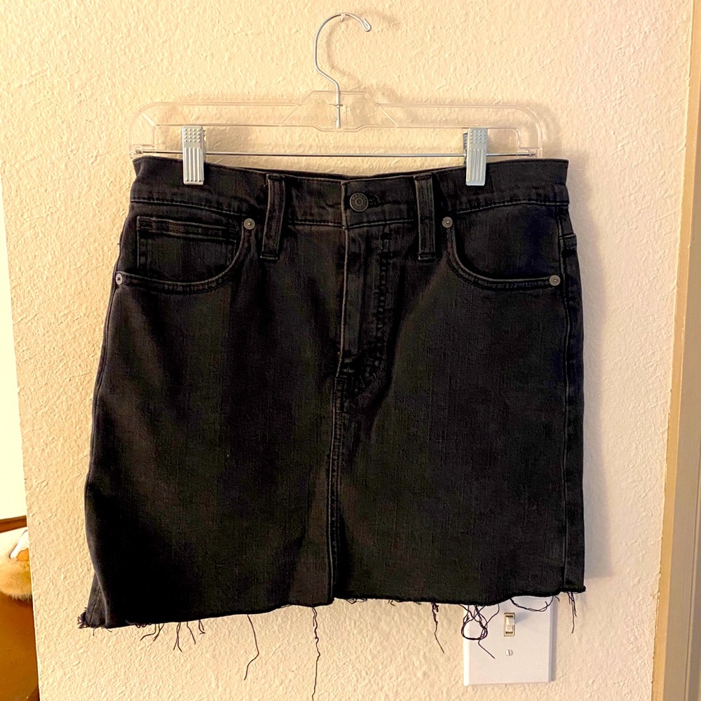 NEW Madewell Black Denim skirt